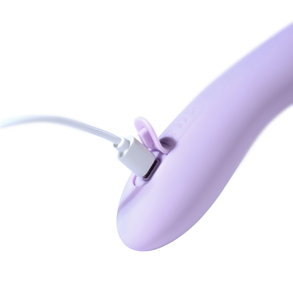 Svakom Selena Pastel Lilac 21 cm - toló-melegítős app-vezérelt vibrátor (lila) - Image 3