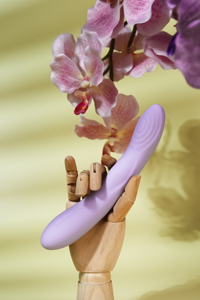 Svakom Selena Pastel Lilac 21 cm - toló-melegítős app-vezérelt vibrátor (lila) - Image 2