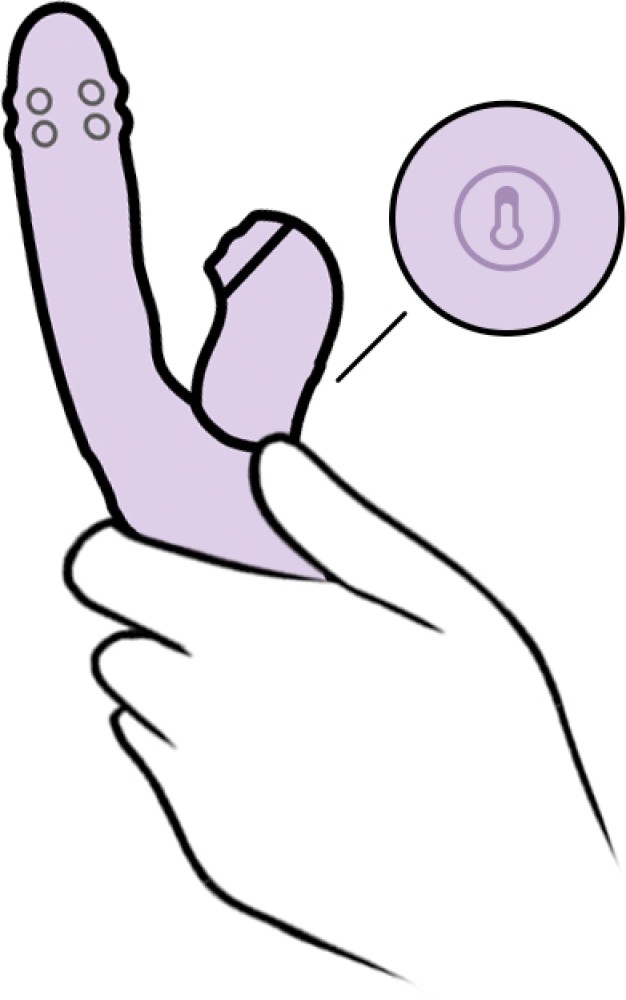 Svakom DuoGlow Pastel Lilac - szétválasztható, tolós, gyöngyös vibrátor pulzáló csiklóizgatóval (lila) - Image 15