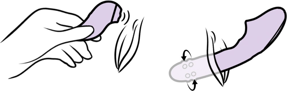Svakom DuoGlow Pastel Lilac - szétválasztható, tolós, gyöngyös vibrátor pulzáló csiklóizgatóval (lila) - Image 12