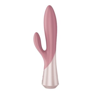 Satisfyer Pearl Bunny 1 - forgó gyöngyös rabbit vibrátor (teracotta)