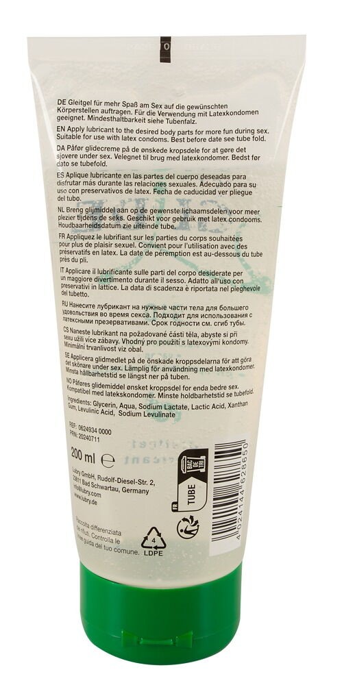 Just Glide Bio 200 ml - vízbázisú síkosító pároknak - Image 3