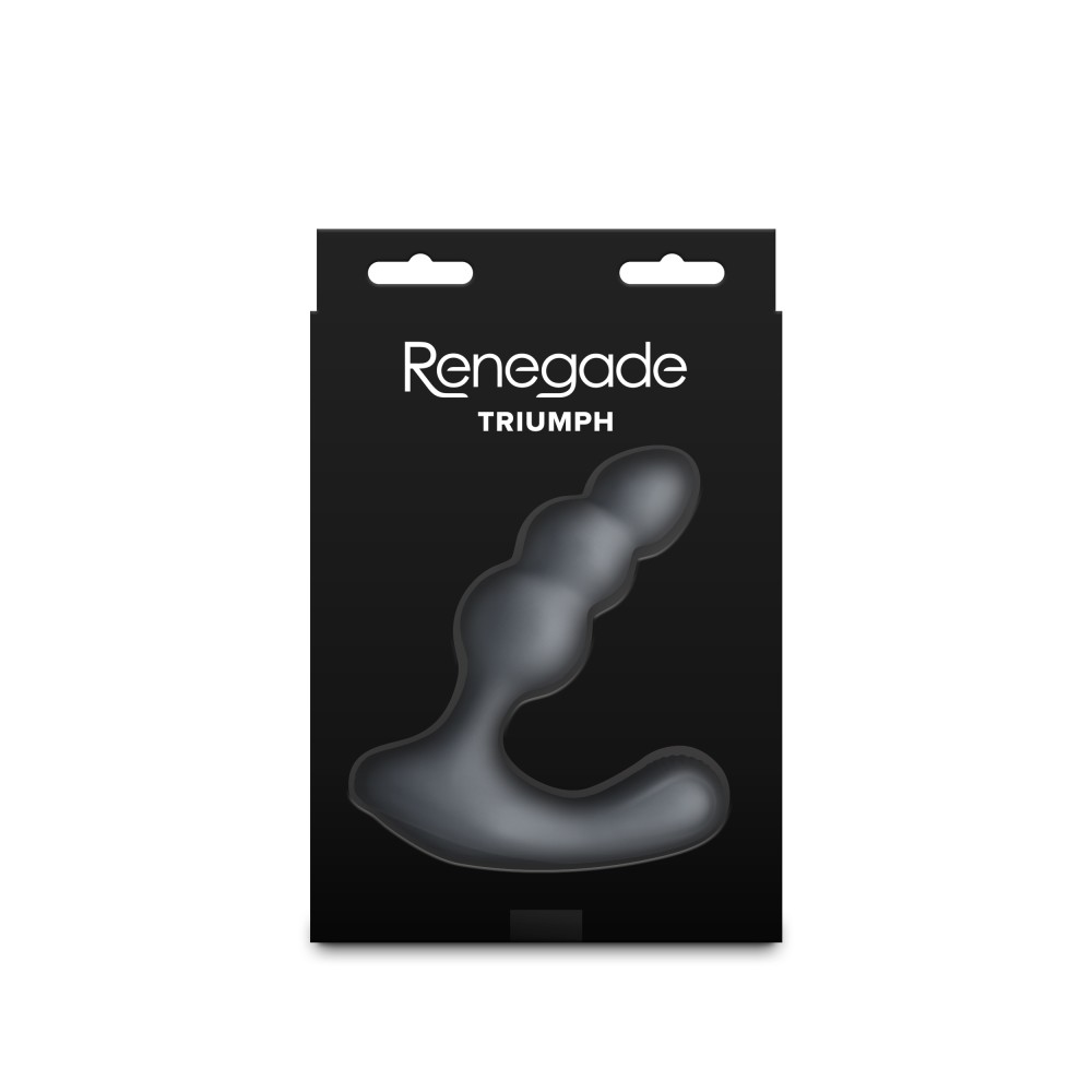 Renegade Triumph 9,5 cm - rezgő prosztata-masszírozó (szürke) - Image 4