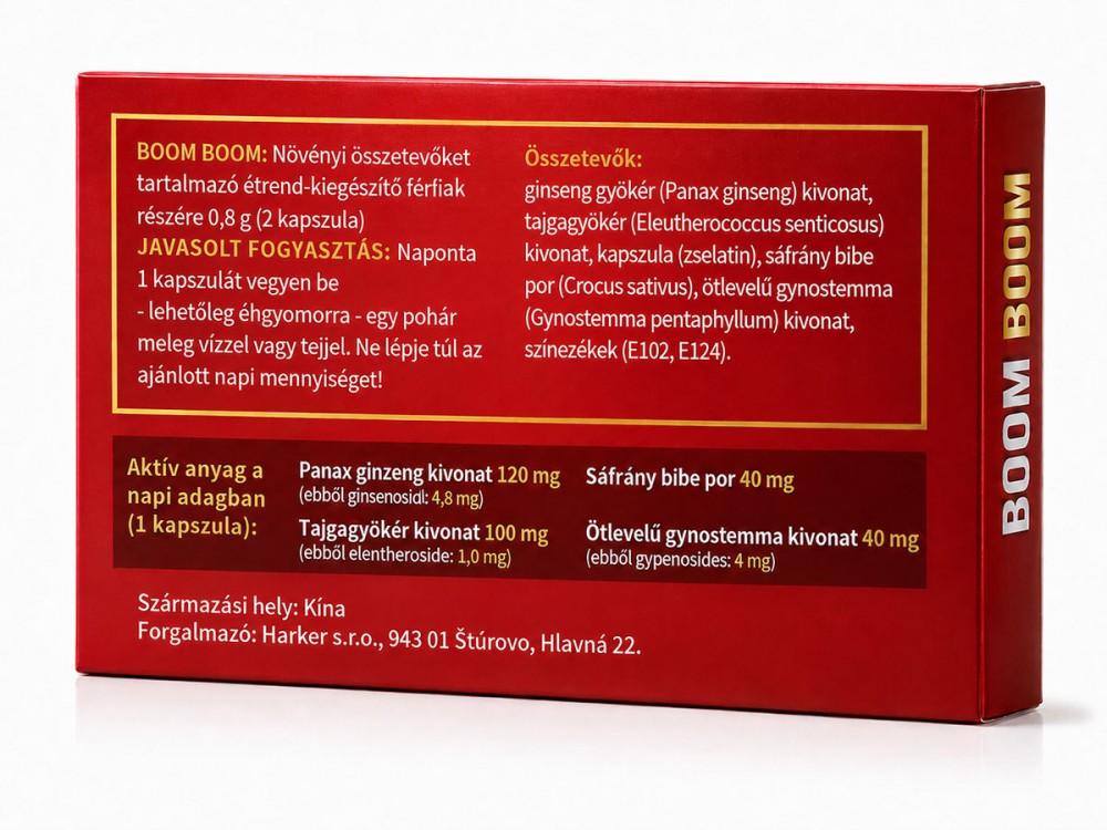 Boom Boom - potencianövelő kapszula (2 db) - Image 3