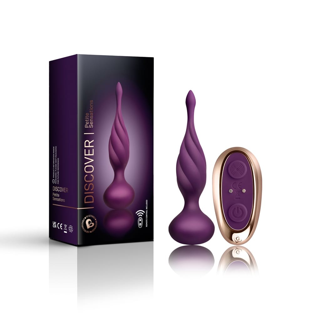 Discover 13,2 cm - távirányítós vibrációs anál plug kezdőknek (lila) - Image 10