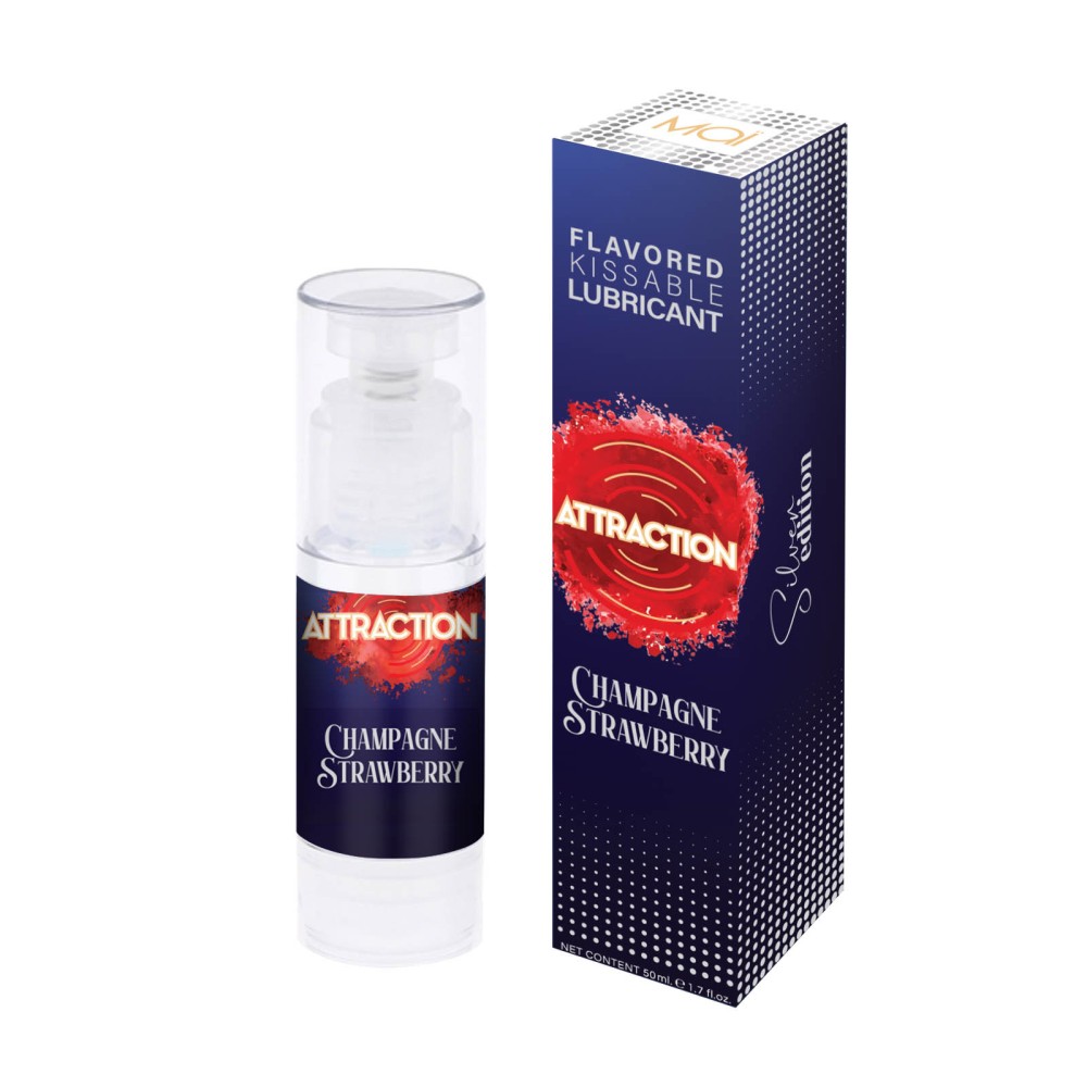 Champagne Strawberry 50 ml - epres illatú vízbázisú síkosító