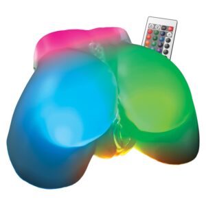 Self-Lubricating Mega Masturbator - LED-világító élethű maszturbátor