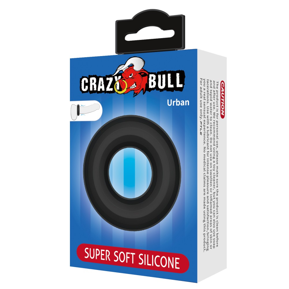 Urban Super Soft Silicone Cock Ring 2,7 cm - szuperpuha szilikon péniszgyűrű (fekete) - Image 7